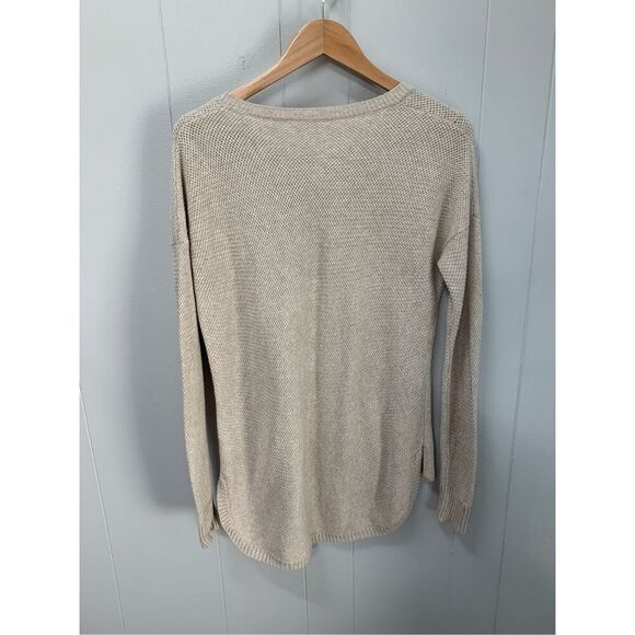 Madewell Chronicle Texture Pullover Sweater Beige Medium - Picture 3 of 7